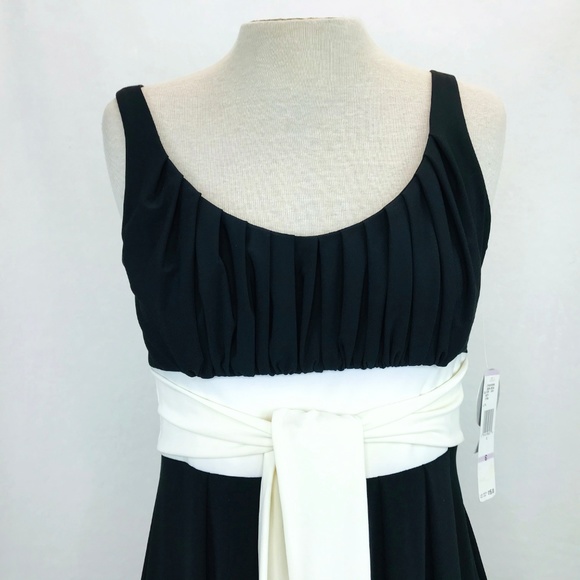 NWT Nine West Black Ivory Cocktail Dress 6 - Picture 4 of 5